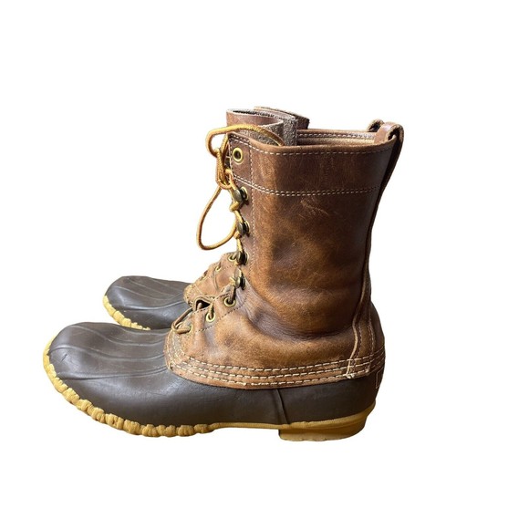 Vintage LL Bean Men\'s Insulated Maine Hunting Shoe Leather Duck Boots Size 10 M main image 5